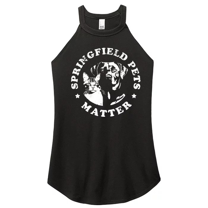 Springfield Pets Matter Funny Presidential Debate Humor Women’s Perfect Tri Rocker Tank