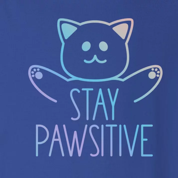 Stay Pawsitive Meaningful Gift Kawaii Neko Anime Cute Cat Toddler Long Sleeve Shirt