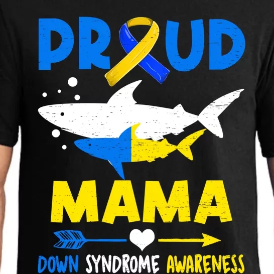 Shark Proud Mama Down Syndrome Awareness T21 Meaningful Gift Pajama Set