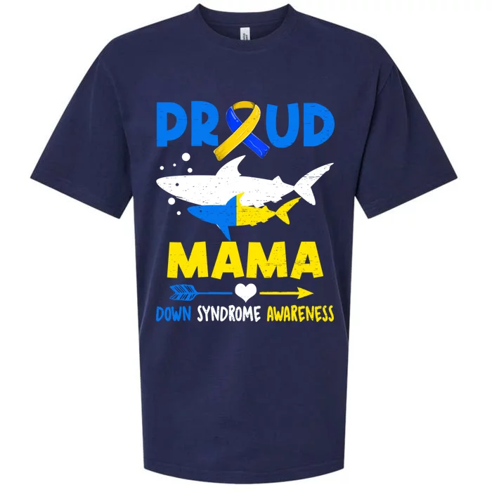 Shark Proud Mama Down Syndrome Awareness T21 Meaningful Gift Sueded Cloud Jersey T-Shirt