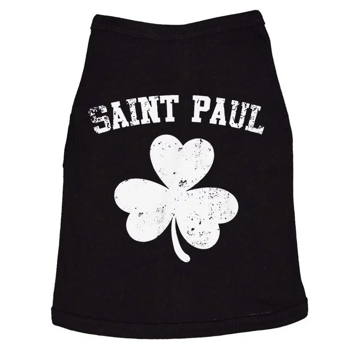 Saint Paul Minnesota St Patrick's Day Shamrock Doggie Tank