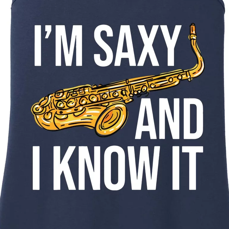 Saxophone Player Musicians Saxophone Player And Teacher Gift Ladies Essential Tank