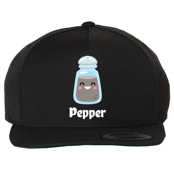 Salt & Pepper Matching Couple Best Friends Cute Wool Snapback Cap