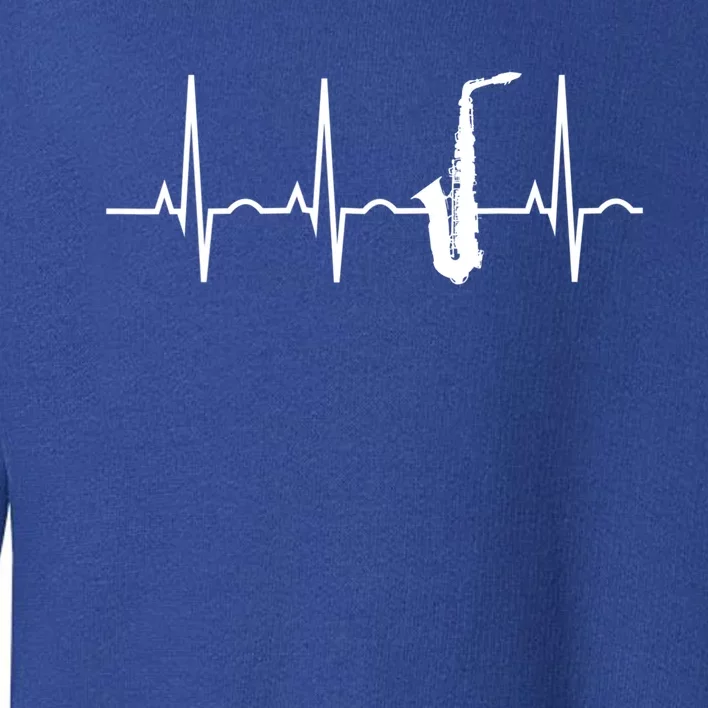 Saxophone Player Meaningful Gift Meaningful Gift Saxophone Heartbeat Cute Gift Toddler Sweatshirt