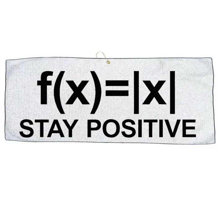 Stay Positive Math Avoid Negativity Math Large Microfiber Waffle Golf Towel