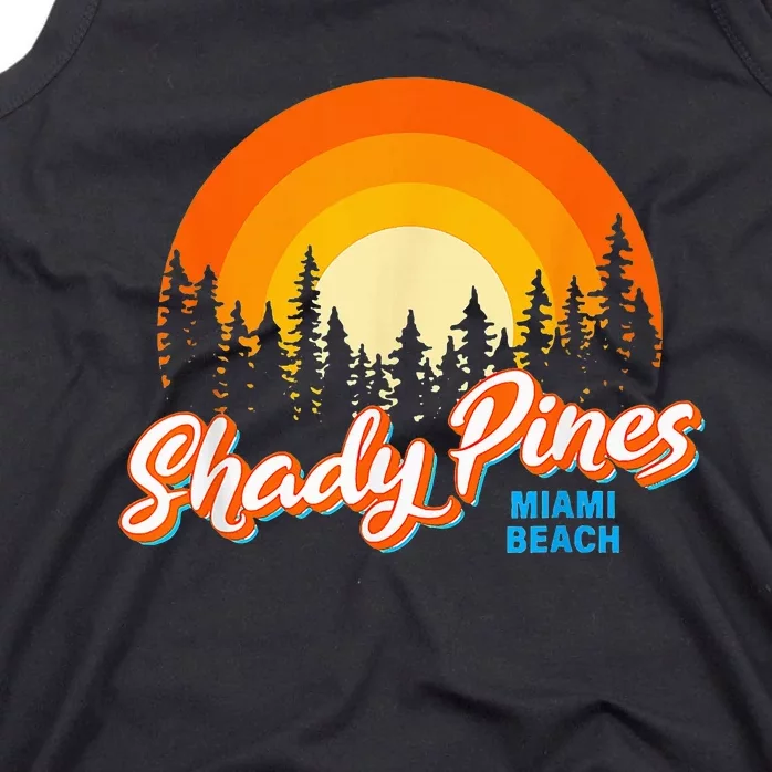 Shady Pines Miami Beach Florida Beach Summer Vacation Tank Top