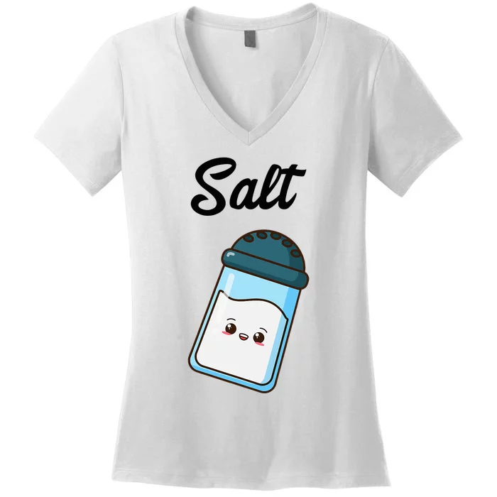 Salt Pepper Matching Halloween Costume Best Friends Gift Women's V-Neck T-Shirt