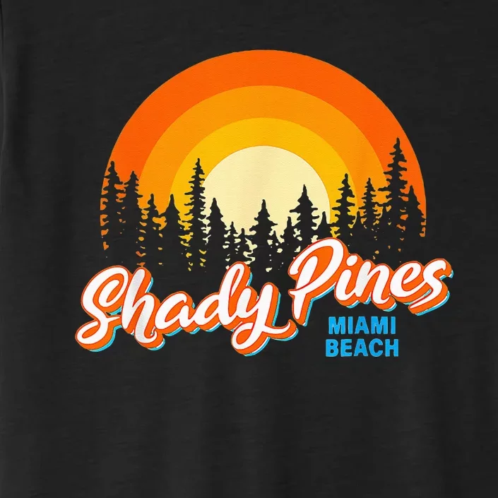 Shady Pines Miami Beach Florida Beach Summer Vacation ChromaSoft Performance T-Shirt