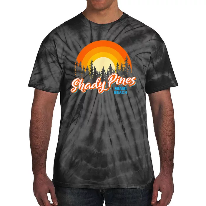 Shady Pines Miami Beach Florida Beach Summer Vacation Tie-Dye T-Shirt