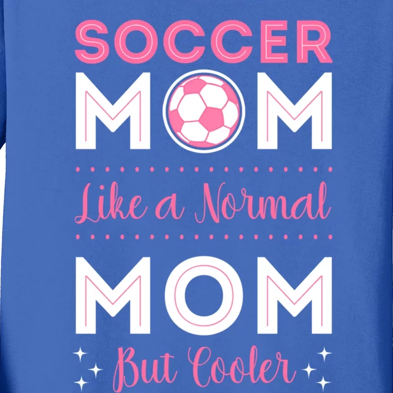 Soccer Player Mom Goalie Team Goalkeeper Game Mother's Day Gift Kids Long Sleeve Shirt