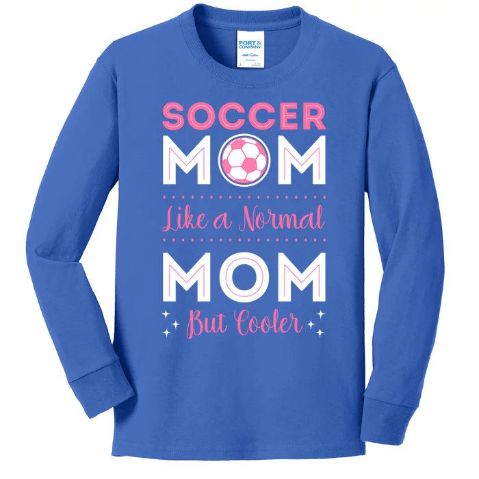 Soccer Player Mom Goalie Team Goalkeeper Game Mother's Day Gift Kids Long Sleeve Shirt