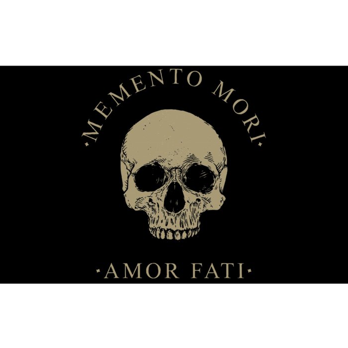 Stoic Philosophy Memento Mori Amor Fati Skull Stoicism Quote Bumper Sticker