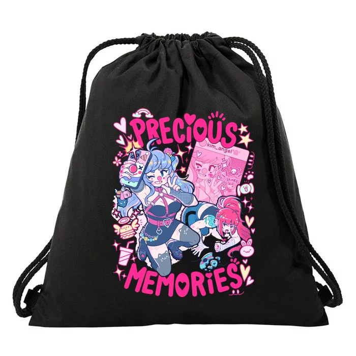 Store Precious Memories Drawstring Bag