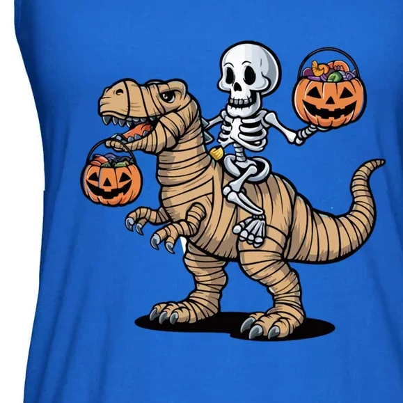 Skeleton Pumpkin Mummy Dinosaur Gift Ladies Essential Flowy Tank