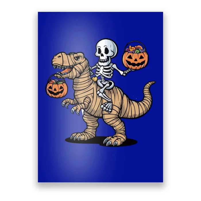 Skeleton Pumpkin Mummy Dinosaur Gift Poster