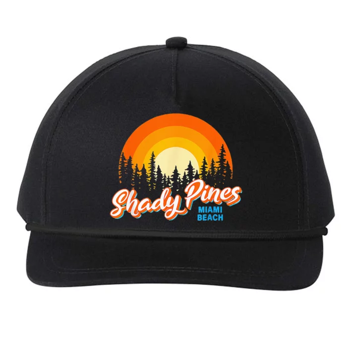 Shady Pines Miami Beach Florida Beach Summer Vacation Snapback Five-Panel Rope Hat