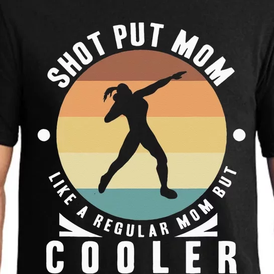 Shot Put Mom Thrower Shot Putter  Track And Field Pajama Set