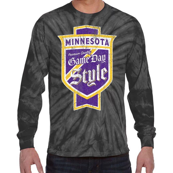 Scandinavian Pride Minnesota Pride Beer Label Tie-Dye Long Sleeve Shirt