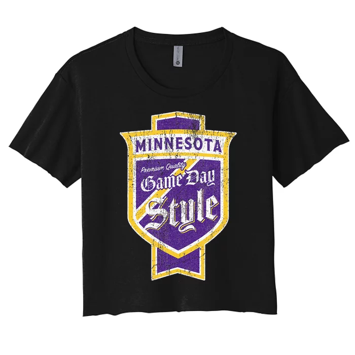 Scandinavian Pride Minnesota Pride Beer Label Women's Crop Top Tee