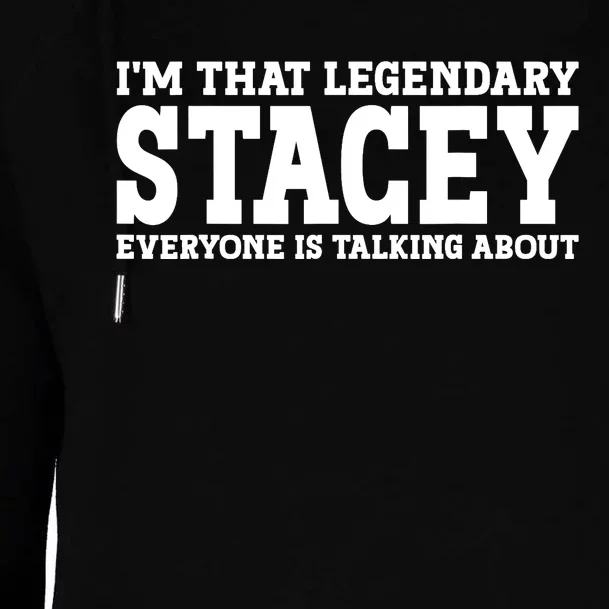 Stacey Personal Name Funny Stacey Womens Funnel Neck Pullover Hood