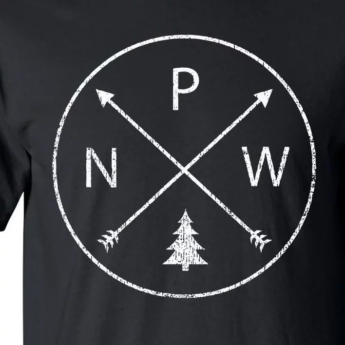 Simple Pacific Northwest Accessory Arrows Pine Tree PNW Tall T-Shirt