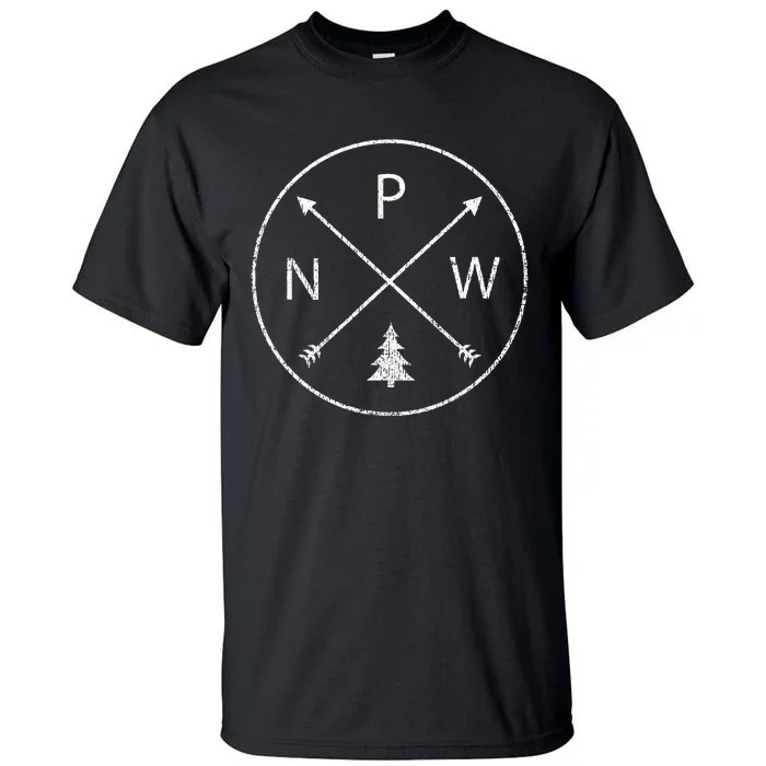 Simple Pacific Northwest Accessory Arrows Pine Tree PNW Tall T-Shirt