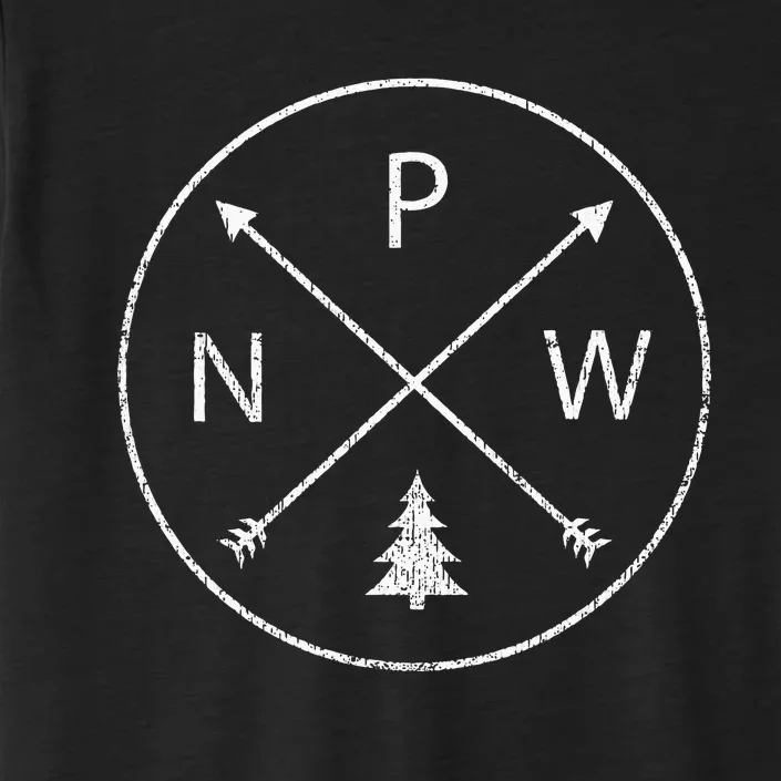 Simple Pacific Northwest Accessory Arrows Pine Tree PNW ChromaSoft Performance T-Shirt