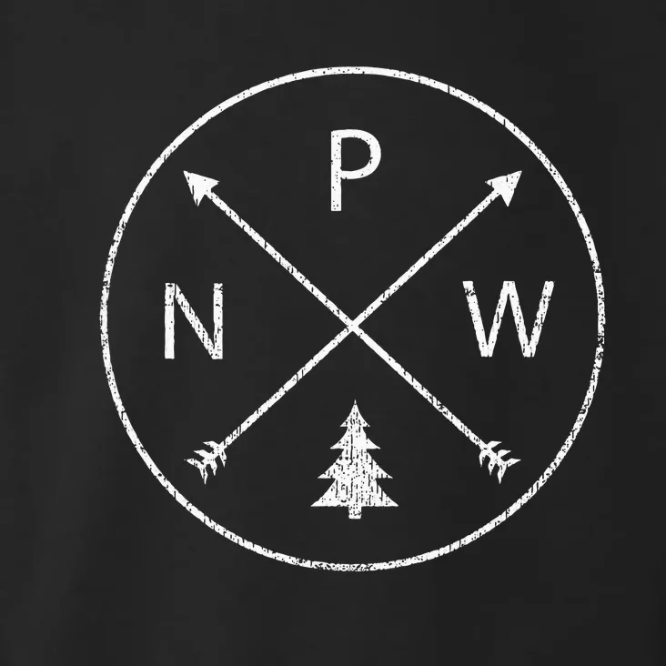 Simple Pacific Northwest Accessory Arrows Pine Tree PNW Toddler Hoodie