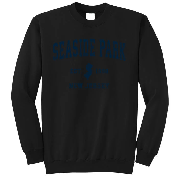 Seaside Park New Jersey Nj Vintage Sports Design Tall Sweatshirt