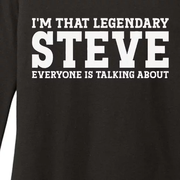 Steve Personal Name First Name Funny Steve Womens CVC Long Sleeve Shirt