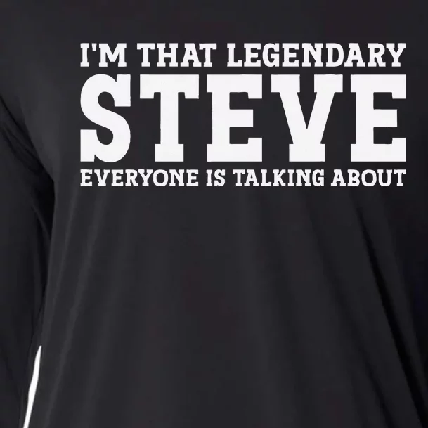 Steve Personal Name First Name Funny Steve Cooling Performance Long Sleeve Crew