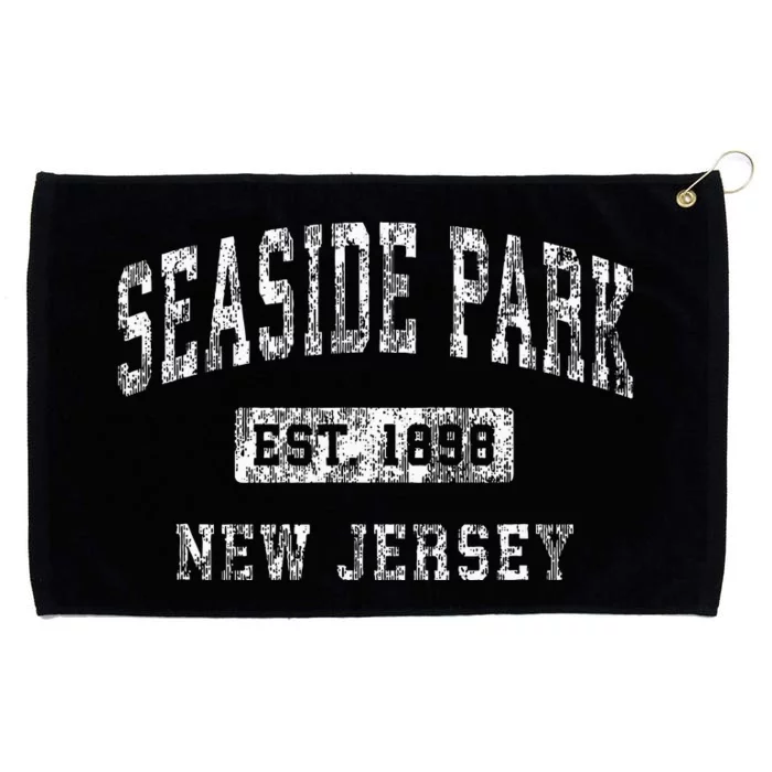 Seaside Park New Jersey Nj Vintage Established Sports Grommeted Golf Towel