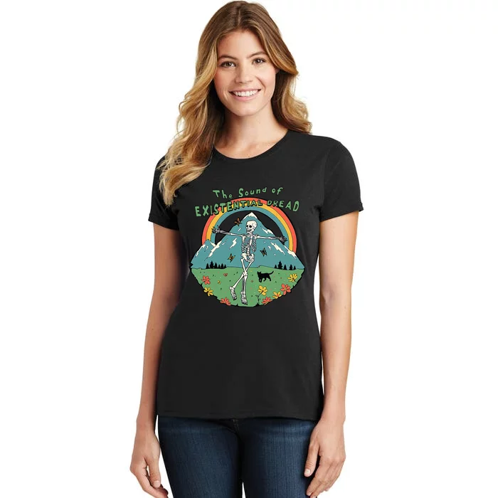 Skeleton Plants Nature The Sound Of Existential Dread Women's T-Shirt