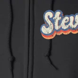 Stevie Personalized Name Custom Lettering 70S Full Zip Hoodie