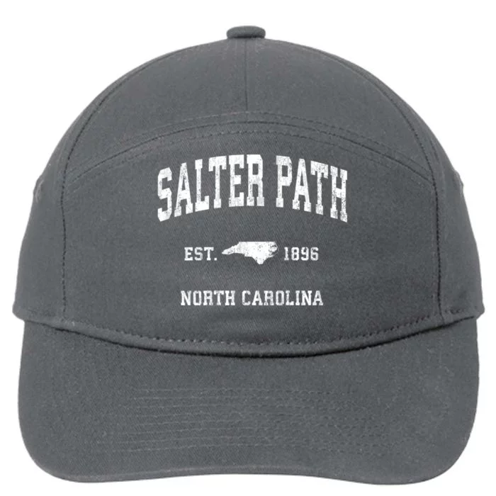 Salter Path North Carolina Nc Vintage Established Athletic Sports Design 7-Panel Snapback Hat