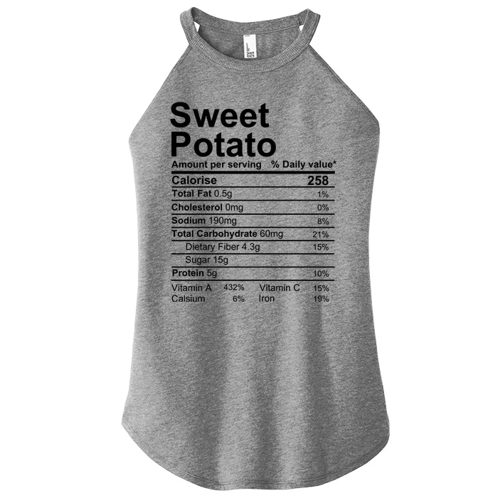 Sweet Potato Nutrition Facts Label Women’s Perfect Tri Rocker Tank