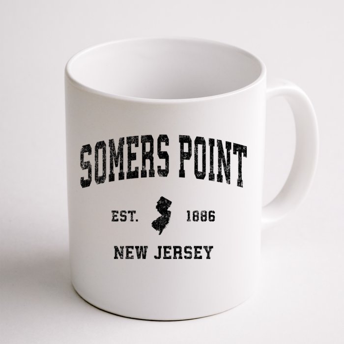 Somers Point New Jersey Nj Vintage Athletic Sports Front & Back Coffee Mug