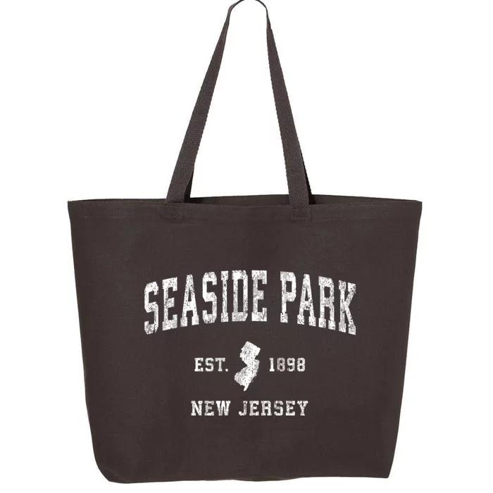 Seaside Park New Jersey Nj Vintage Established Sports Design 25L Jumbo Tote