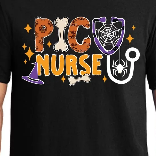 Spooky Picu Nurse Halloween Pediatric Intensive Care Unit Gift Pajama Set