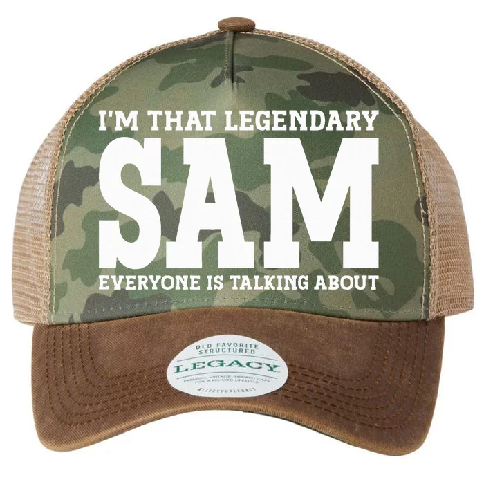 Sam Personal Name Funny Sam Legacy Tie Dye Trucker Hat