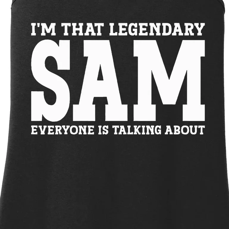 Sam Personal Name Funny Sam Ladies Essential Tank