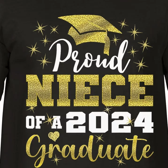 Super Proud Niece Of 2024 Graduate Awesome Family College Comfort Colors T-Shirt