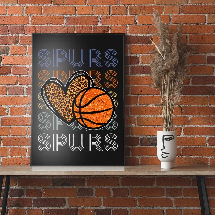 Spurs Proud Name Personalized Vintage Poster