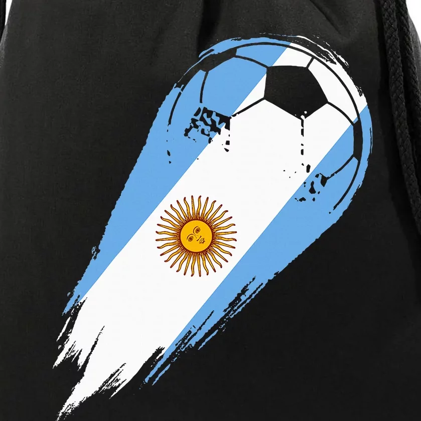 Soccer Player Of Pride Argentina Drawstring Bag