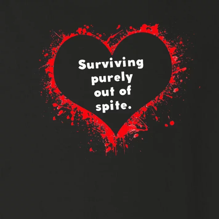 Surviving Purely Out Of Spite Toddler Long Sleeve Shirt