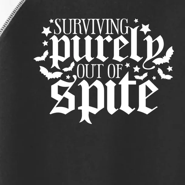 Surviving Purely Out Of Spite Print Casual Toddler Fine Jersey T-Shirt