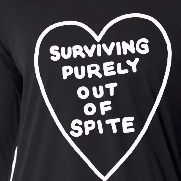 Surviving Purely Out Of Spite For Life Cooling Performance Long Sleeve Crew