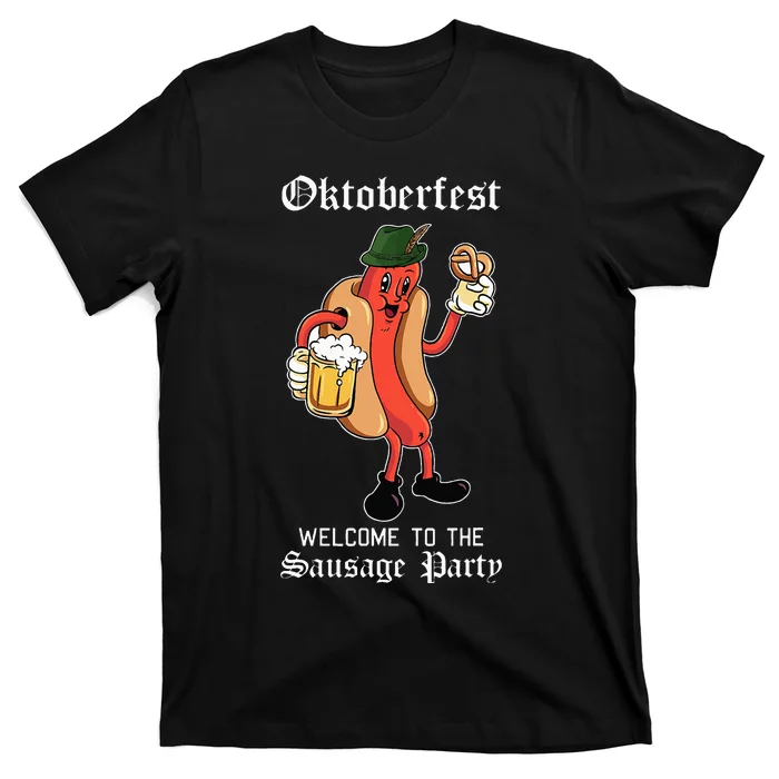 Sausage Party Oktoberfest Funny Bratwurst German Festival T-Shirt