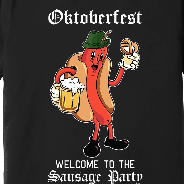 Sausage Party Oktoberfest Funny Bratwurst German Festival Premium T-Shirt