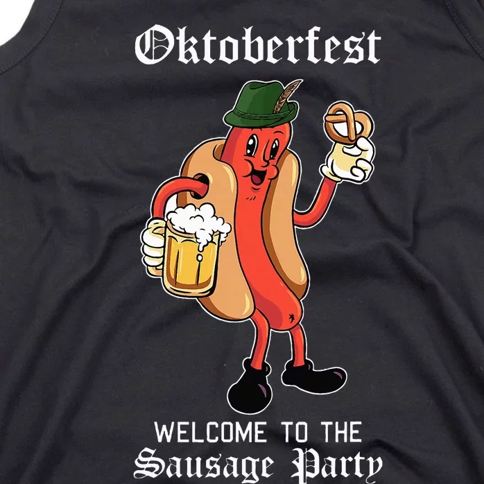 Sausage Party Oktoberfest Funny Bratwurst German Festival Tank Top